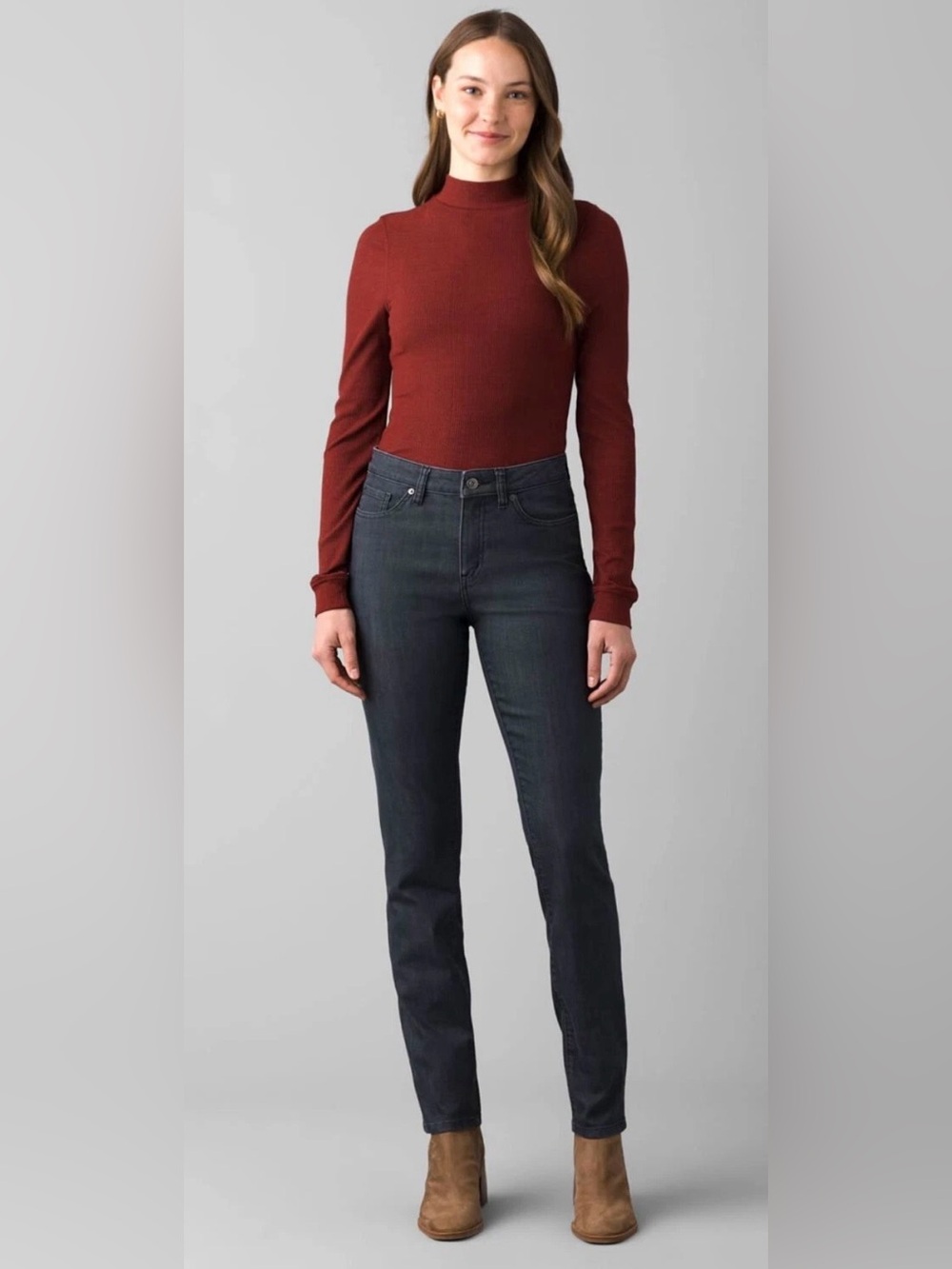 Prana Kayla High Rise Jean - Denim solid